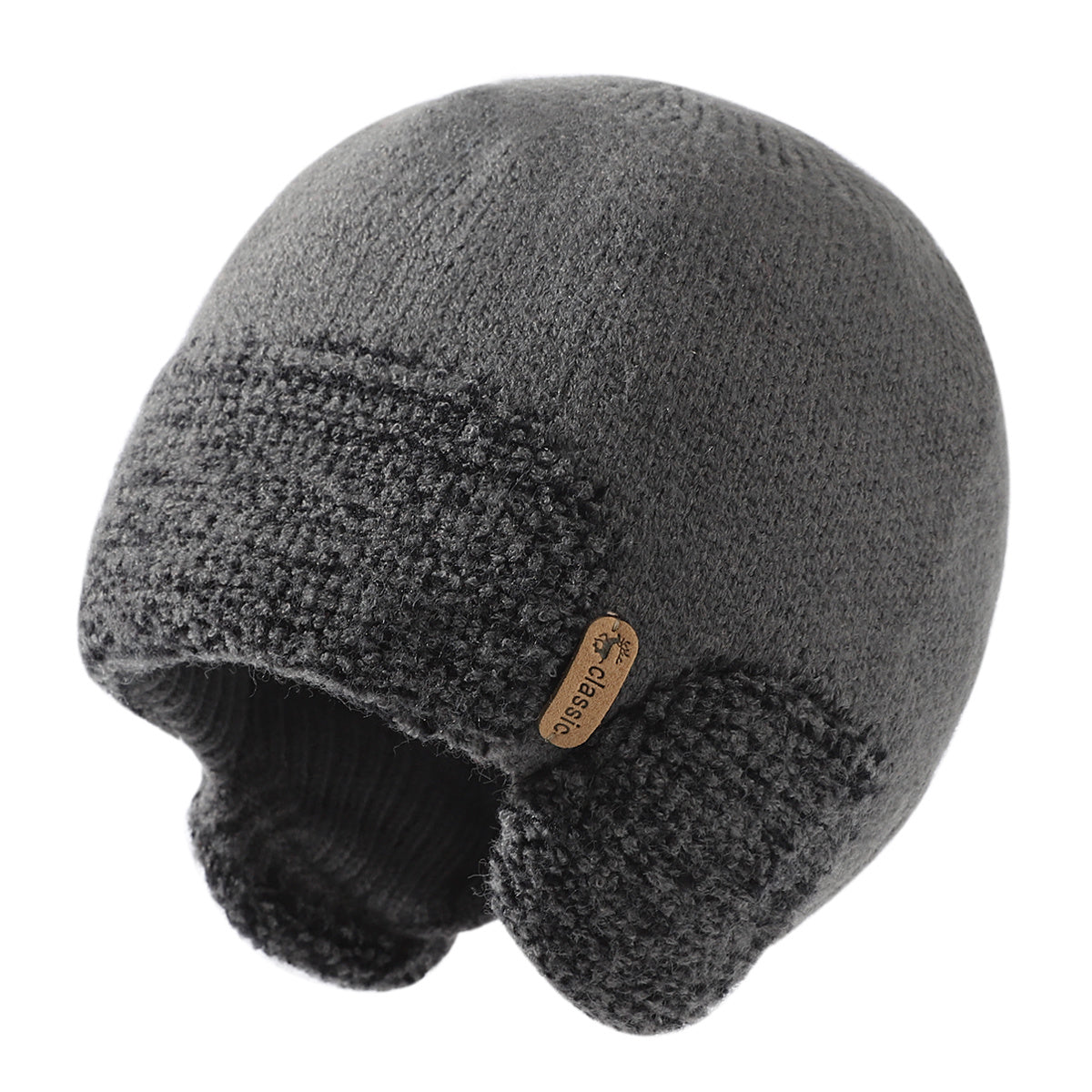 Men's Wool Cap for Cold Weather with Ear Protection