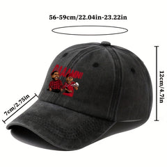 Cartoon Print Baseball Cap Outdoor Sun Hat Fishing Mountaineering