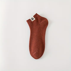 10 Pairs Fashionable Sweat-absorbing Ankle Socks for Spring and Autumn