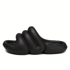 Men's Non Slip Platform Slides Soft Sole Cloud Slides for Indoor Outdoor