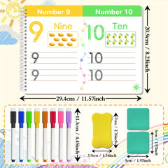 Preschool Activity Workbook Ages 3-6: Master Number & Letter Handwriting