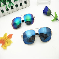 Metal Frame Square Sunglasses for Drivers
