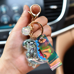 Cartoon Dinosaur Doll Keychain Acrylic Animal Charm Pendant