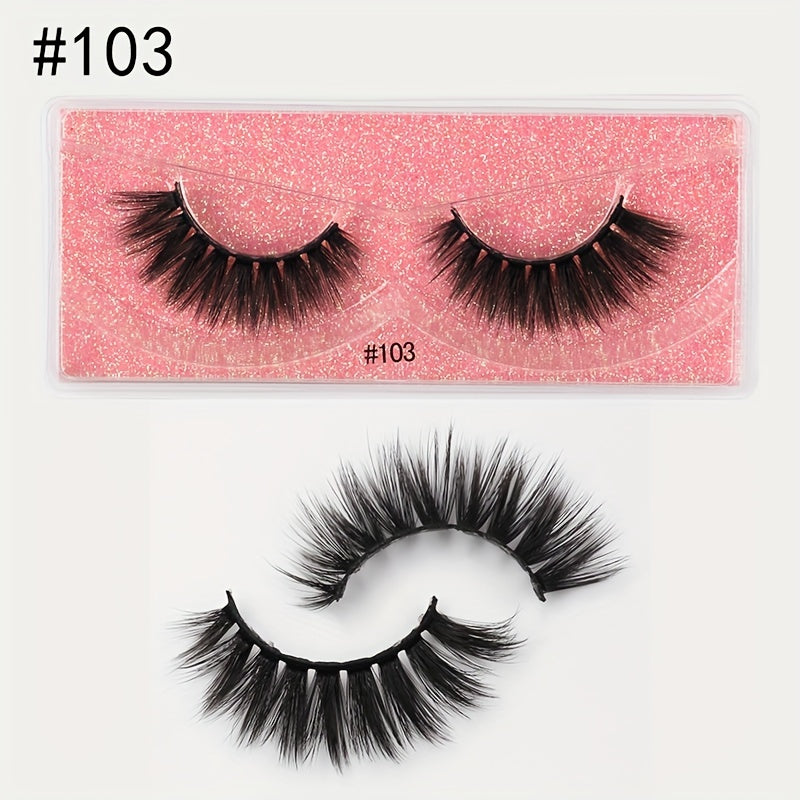Natural Effect Faux Mink Hair False Eyelashes