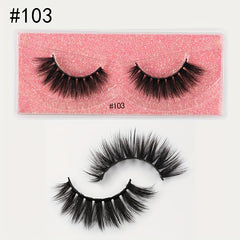 Natural Effect Faux Mink Hair False Eyelashes