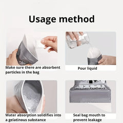 4pcs Emergency Disposable Urinal Bag 700ML Portable Camping Pee Bag