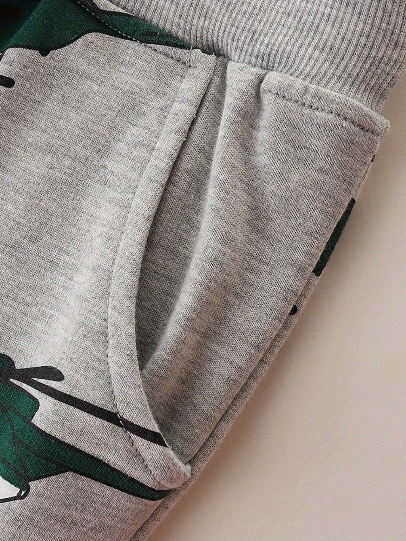 Kid's Helicopter Print Drawstring Sweatpants