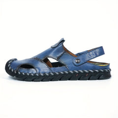 Men Stitched Clogs Anti Skid Slip On Closed Toe Sandals