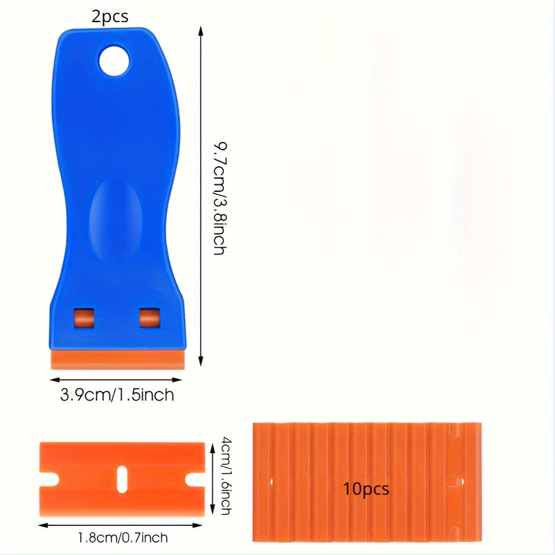 Plastic Scraper Tool - Non Scratch Cleaner for Small Spaces and Gaps