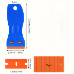 Plastic Scraper Tool - Non Scratch Cleaner for Small Spaces and Gaps