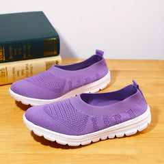 Women's Knitted Sock Sneakers Comfy Slip On Shoes