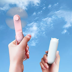 Portable Mini USB Folding Pocket Fan Rechargeable Handheld for Summer Travel