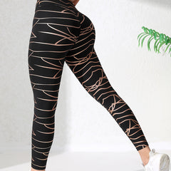 High Waist Tummy Control Fitness Pants Quick Dry Sports Leggings