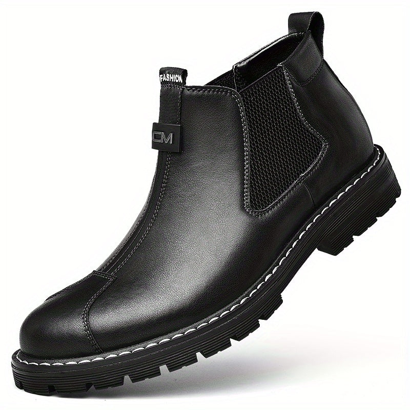 Men's Slip On Chelsea Boots Outdoor Anti-skid Rubber Sole Boots