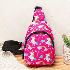 Girls Unicorn Crossbody Bag Animal Pattern Shoulder Bag Waist Bag