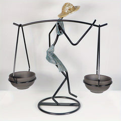 Rustic Character Candlestick for Romantic Dining Table Decoration