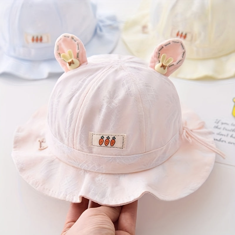 Carrot Rabbit Ear Fisherman's Hat Bucket Hat For Outdoor Traveling Beach