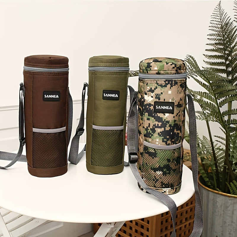 Portable Wine Cooler Bag 1.5L Round Red Aluminum Foil Insulation Bag