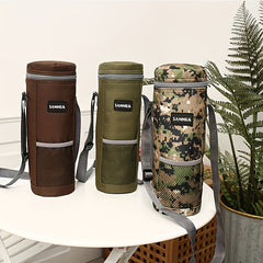Portable Wine Cooler Bag 1.5L Round Red Aluminum Foil Insulation Bag