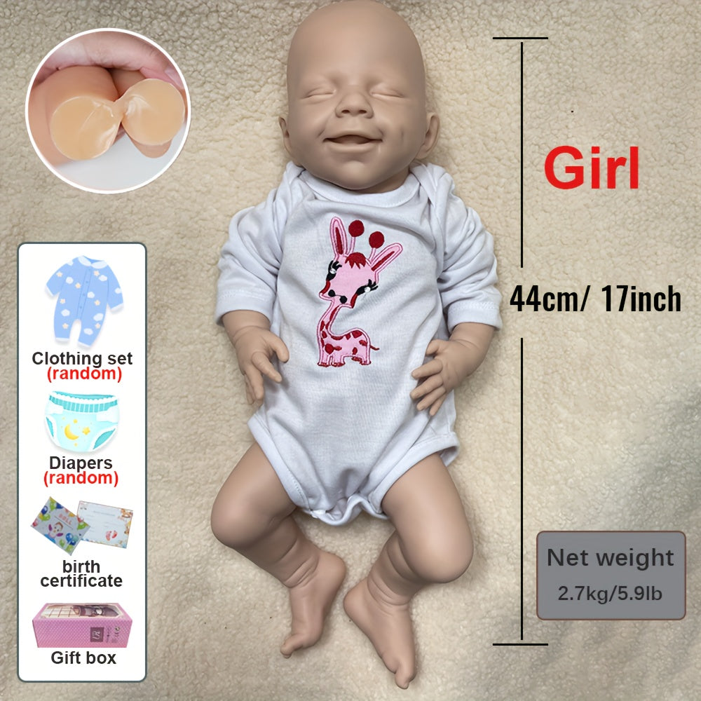 Realistic Silicone Youngsters Girl Doll Flexible Poseable & Washable Unpainted