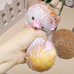 Fox Themed Squeeze Toy Pink Accents Realistic Cartoon Animal TPR Material