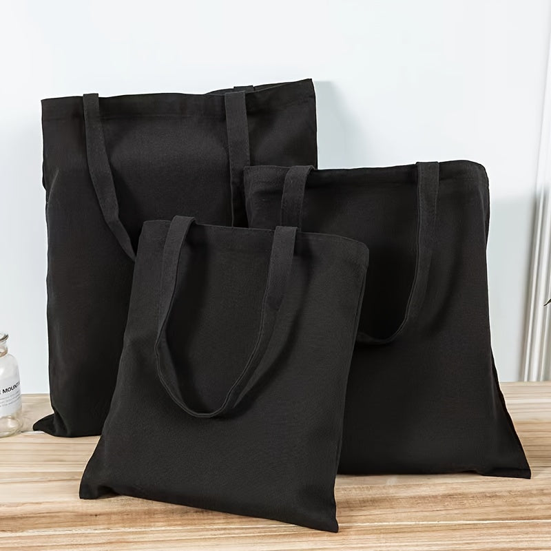 Large Cotton Canvas Tote Bag Reusable Grocery Shopping Bags Blank Bags