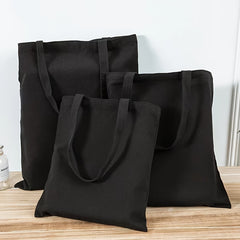 Large Cotton Canvas Tote Bag Reusable Grocery Shopping Bags Blank Bags