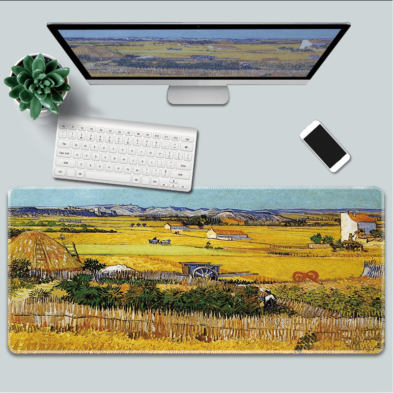Artistic Painting Keyboard and Mouse Pad Set