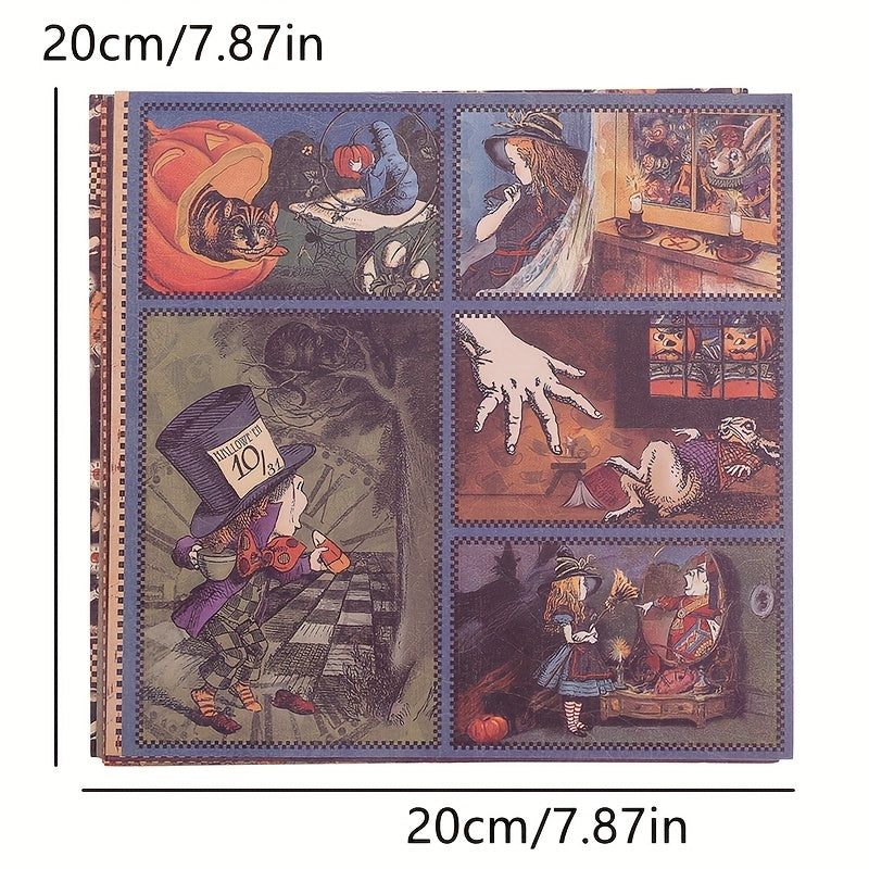 Halloween Alice Material Paper Pack of 10 Sheets