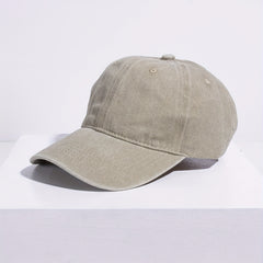 Solid Washed Baseball Cap for Outdoor Sports