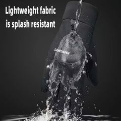 Winter Cycling Gloves Fleece Touch Screen Windproof Warm Waterproof