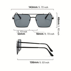 Top Bar Aviator Sunglasses Polarized Metal Frame UV400