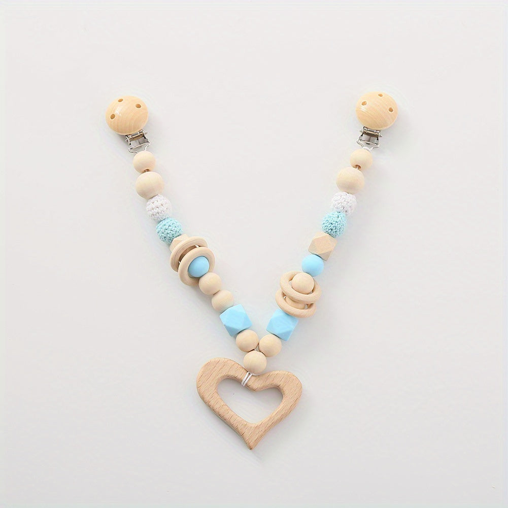Wooden Baby Pram Chain for Boys and Girls