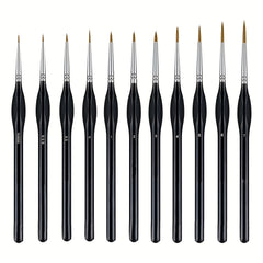 11pcs Fine Detail Brush Set Micro Paint Brush For Fine Detail And Art Painting