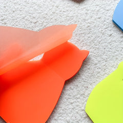 400 Cat Shaped Sticky Notes, 8 Packs, Self-Adhesive