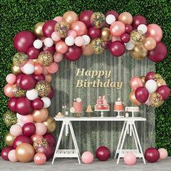 60pcs Burgundy Red Party Latex Balloons 5inch Wine Red Balloons