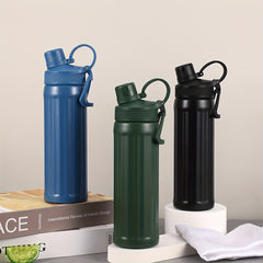 17oz Stainless Steel Sports Water Bottle Leakproof Portable Gym Hiking Travel