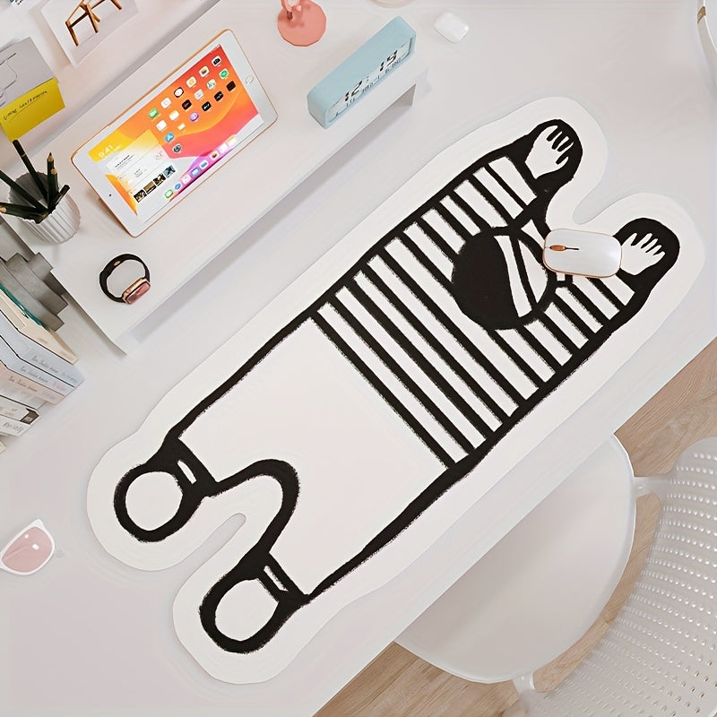 Cute Boy's Back Mousepad Large Office Keyboard Pad