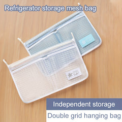 Refrigerator Storage Mesh Bag Hanging Household Kitchen Bathroom Sorting