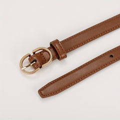 Girls Boys Oval Buckle Belt Fashion Accessory for Jeans Pants