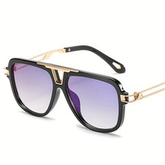 Men's Polarized Aviator Sunglasses UV400 Retro Oversized Square
