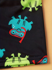 Frog Boys Swimsuit Set Sun Protection Quick Drying Long Sleeve Top & Sho