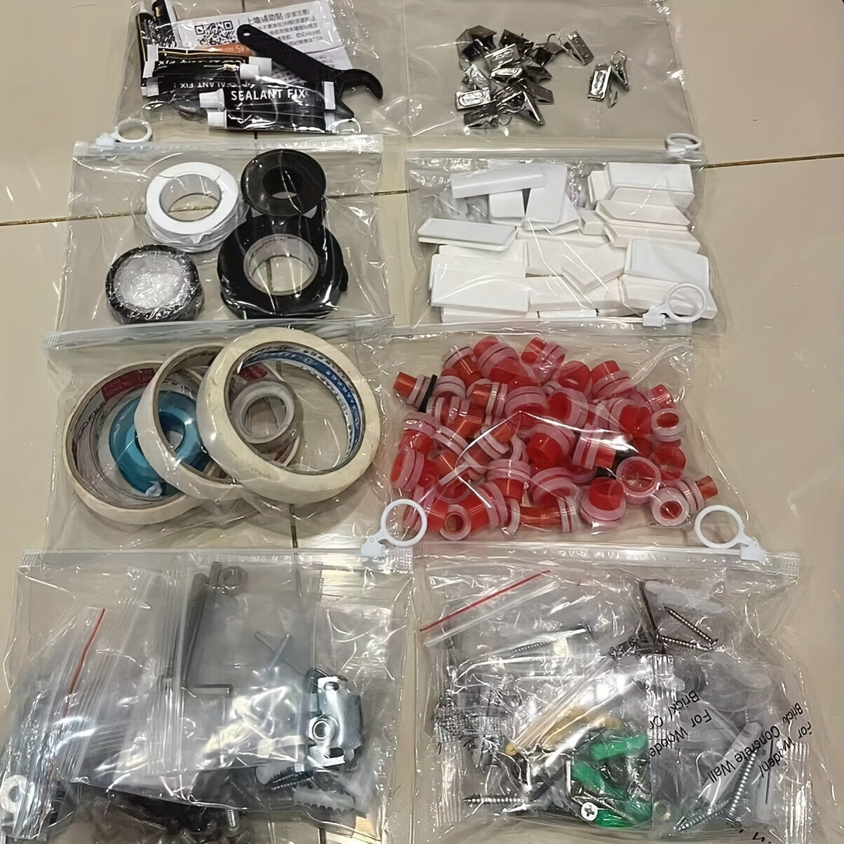 Zipper Bags Transparent Sorting Storage Travel Cosmetic Sub-packing Bags