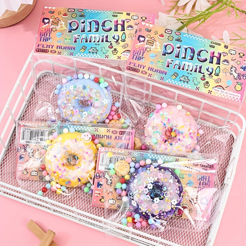 Waffle Donut Pinch Toy Soft Glue Decompression Toy