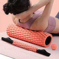 Herringbone Foam Roller & Massage Stick Set