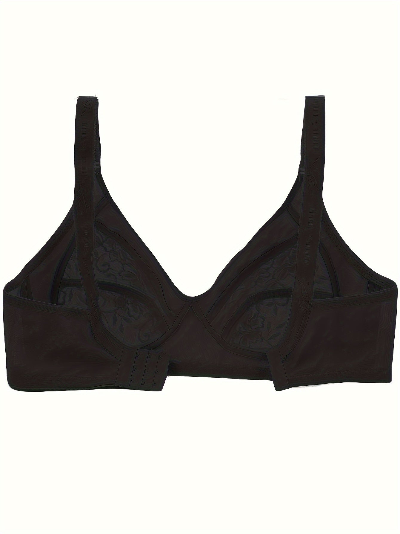 Wireless Full Cover Lace Plus Size Bra