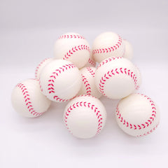 12pcs PU Foaming Sponge Ball Baseball Stretch Squeeze Toy Decompression