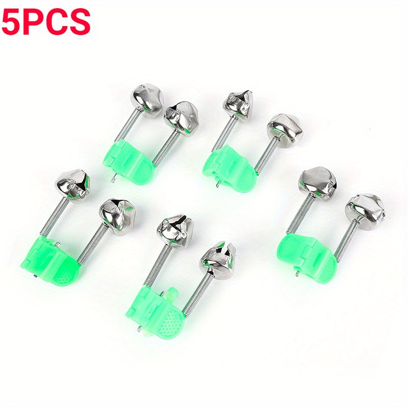 10pcs Anti Fall Fishing Bell Clamp Double Ring Bite Alarm Fishing Accessories