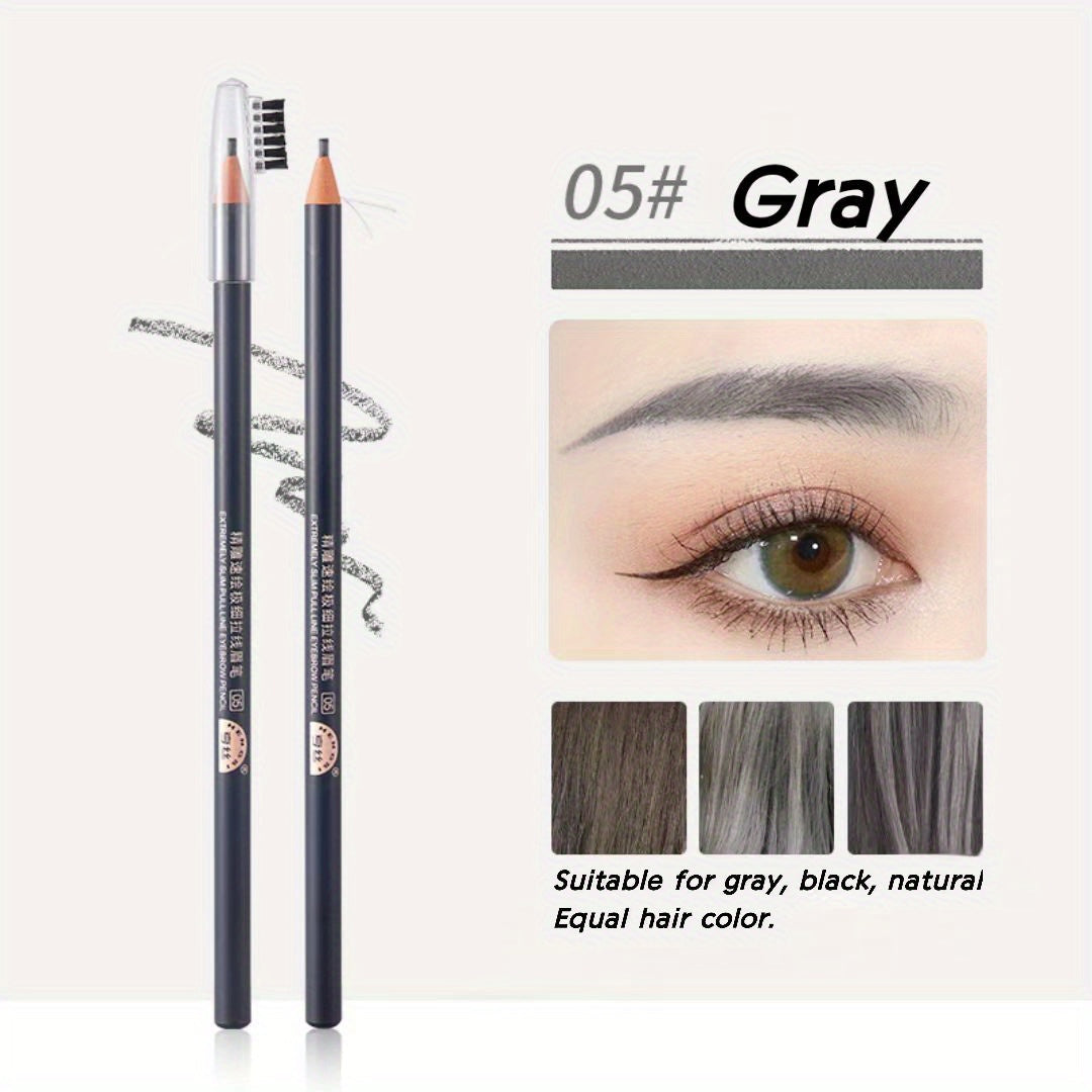 Ultra Slim Tear Off Eyebrow Pencil Waterproof Durable Smudge Proof Makeup Pen