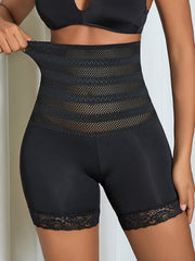 Lace Trim Shaping Panties High Waist Tummy Control Compression Panties